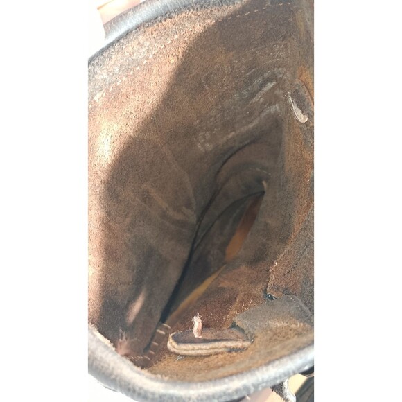 Chippewa Engineer Boots Black Steel Toe Vibram Frye Men’s 6D Women’s 8 Vintage - Picture 10 of 16